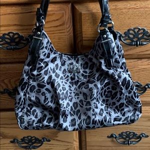Coach leopard purse